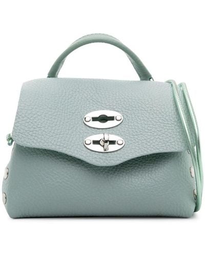 Zanellato Postina Baby Leather Mini Bag - Blue