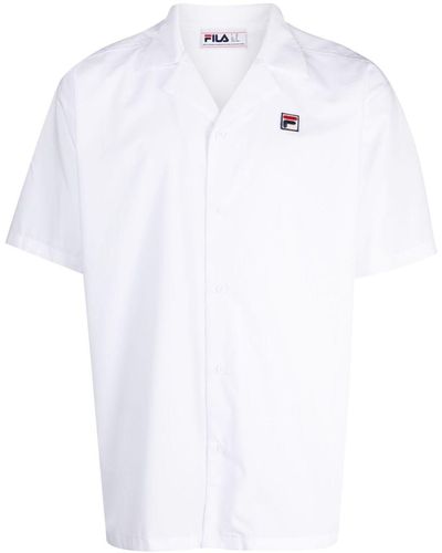 Fila Hemd mit Logo-Patch - Weiß