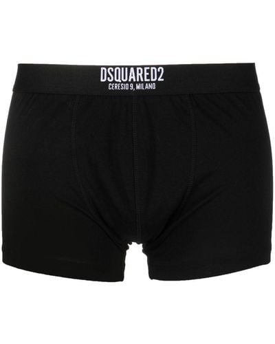 DSquared² Shorts mit Logo-Bund - Schwarz