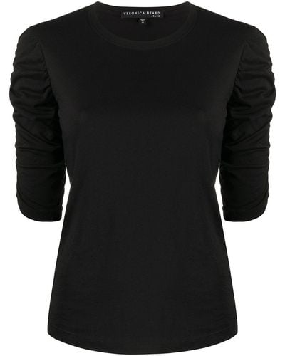 Veronica Beard T-shirt Met Print - Zwart