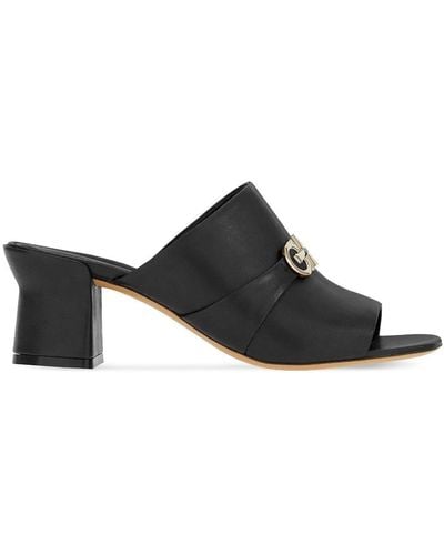 Ferragamo Double Gancini Sandalen 55mm - Schwarz