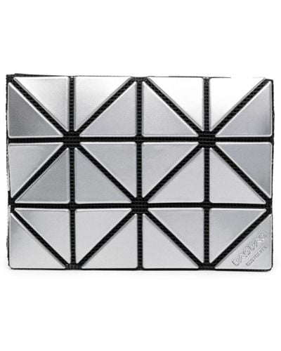 Bao Bao Issey Miyake High-shine Geometric-design Wallet - Grey