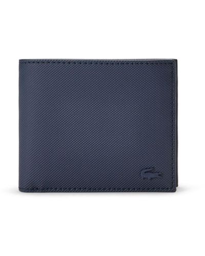 Lacoste Portemonnaie mit Logo-Applikation - Blau