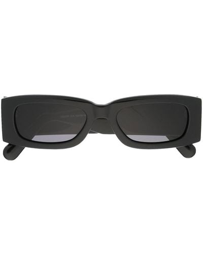Gcds Gafas de sol con placa del logo - Negro