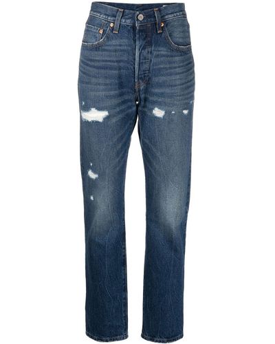 Levi's 501 High-waist Denim Jeans - Blue