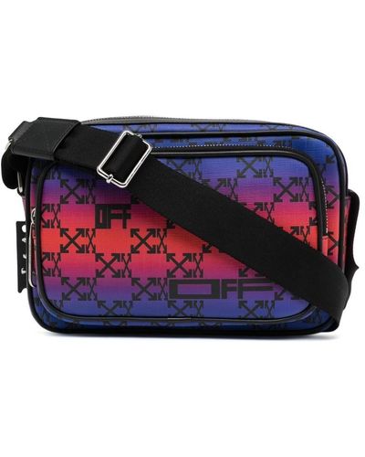 Off-White c/o Virgil Abloh Monogram-pattern Shoulder Bag - Purple