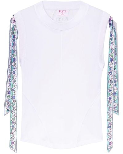 Emilio Pucci T-Shirt mit Iride-Print - Weiß