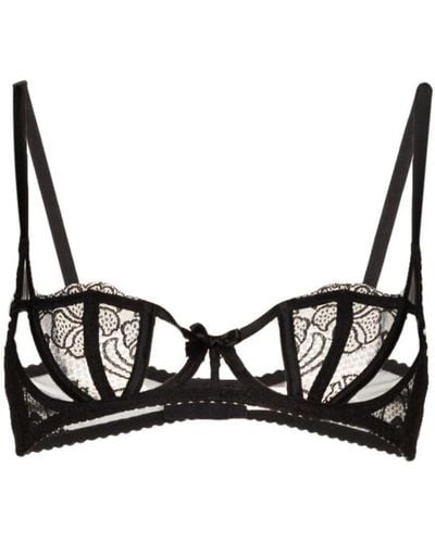 Agent Provocateur Rozlyn Lace-embroidered Bra - Black