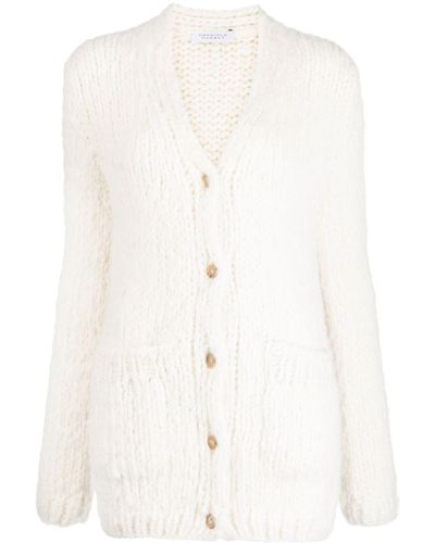 Gabriela Hearst Chunky-knit Cashmere Cardigan - White