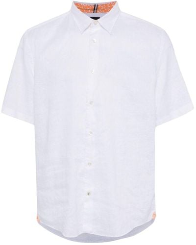 BOSS Hemd mit klassischem Kragen - Weiß