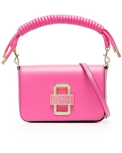 Versace Schultertasche aus Faux-Leder - Pink