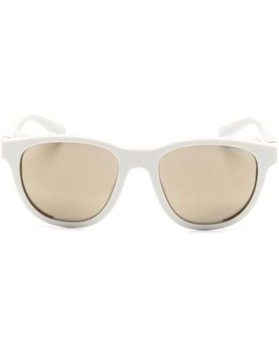 Emporio Armani Oval-frame Sunglasses - Natural
