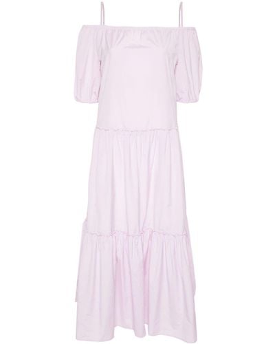 Peserico Poplin Midi Dress - Pink