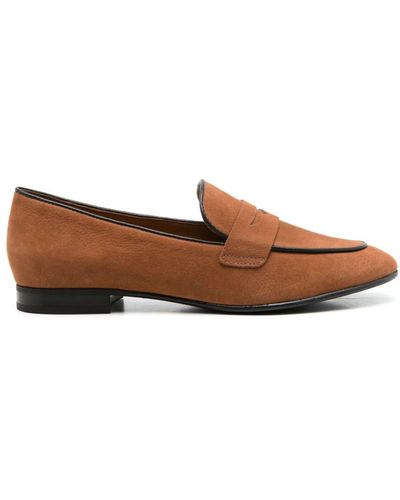 Sarah Chofakian Lauren Penny-slot Leather Loafers - Brown