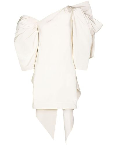 Carolina Herrera Cherra Oversize Bow Detail Dress - White