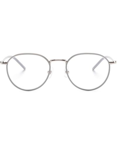 Montblanc Brille mit rundem Gestell - Natur