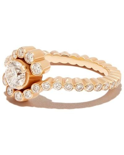Sophie Bille Brahe 18kt Yellow Gold Monica Diamond Ring - Multicolour