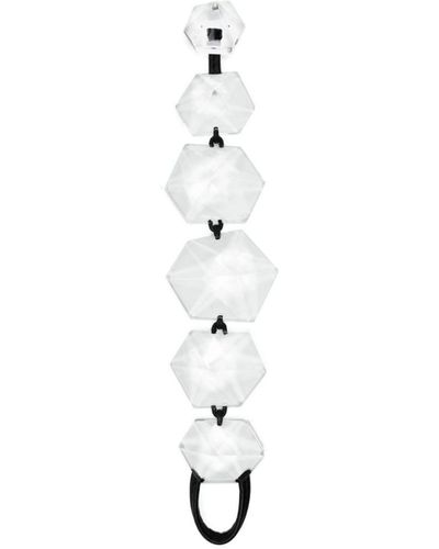 Monies Jocus Transparent-design Bead Bracelet - White