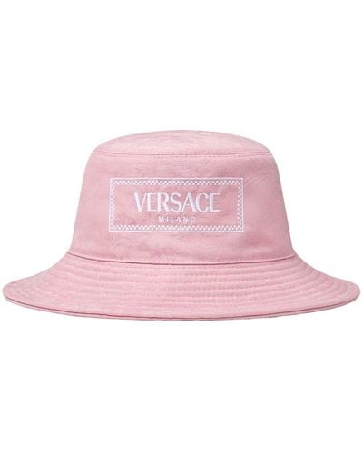 Versace バロッコ バケットハット - ピンク