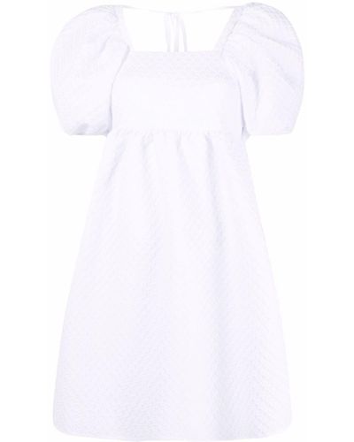 Cecilie Bahnsen Tilde Kleid mit Puffärmeln - Weiß