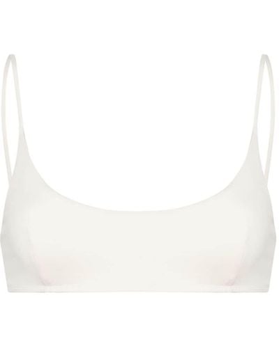 Mc2 Saint Barth Judy Scoop-neck Bikini Top - White