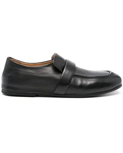 Marsèll Slip-on Leather Loafers - Black