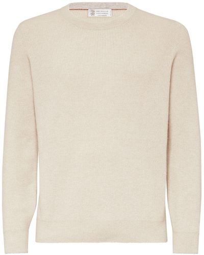 Brunello Cucinelli Crewneck Cashmere Sweater - Multicolour