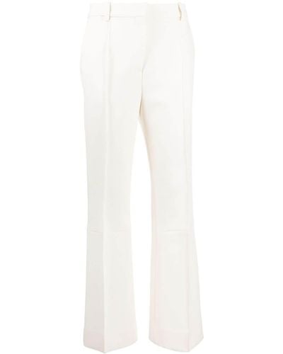Victoria Beckham Pantalones de vestir con cordones - Blanco
