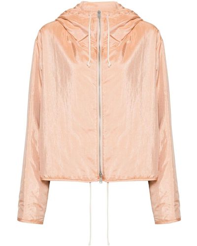 Jil Sander Zip-up Hooded Jacket - Pink