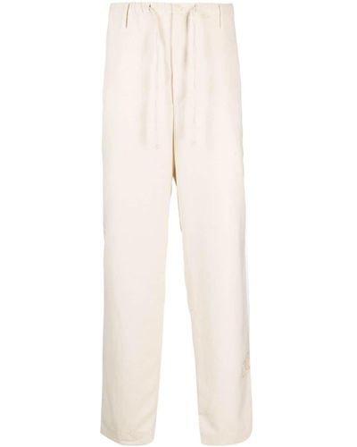 Nanushka Paisley-embroidered Wide-leg Trousers - White