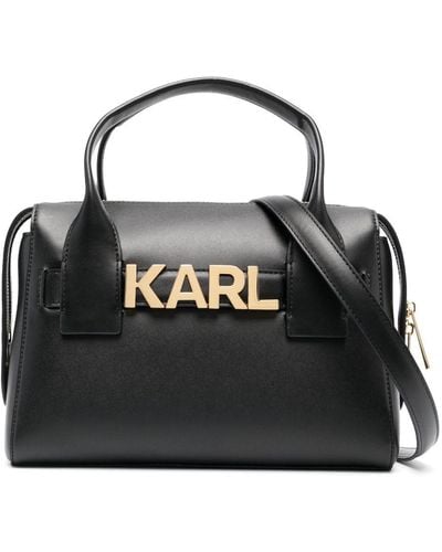 Karl Lagerfeld K/letters ハンドバッグ S - ブラック