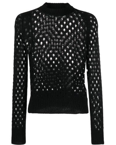 Zadig & Voltaire Lili Open-knit Sweater - Black