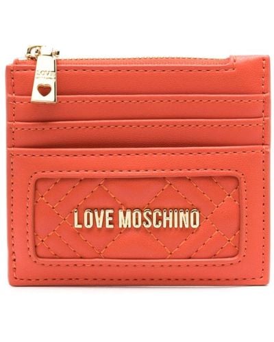 Love Moschino Gestepptes Portemonnaie - Rot