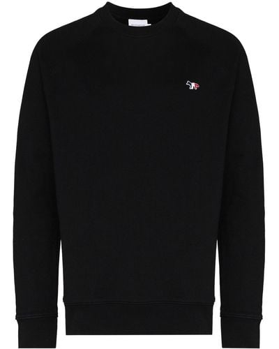 Maison Kitsuné Flag Fox Cotton Sweatshirt - Black