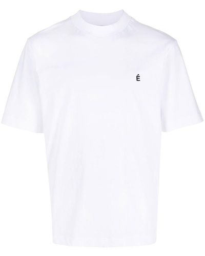 Etudes Studio Logo-embroidered Oversize T-shirt - White