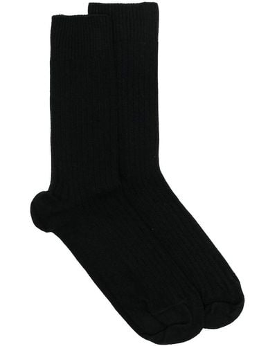 Baserange Ribbed Crew Socks - Black