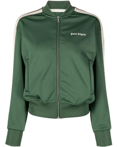 Palm Angels Giacca sportiva con stampa - Verde