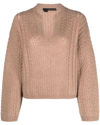 360cashmere Cable-knit Cashmere-blend Sweater - Natural