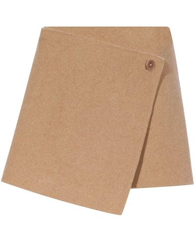 Proenza Schouler Melton Wrap Reversible Skirt - Natural