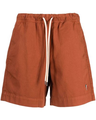 PS by Paul Smith Shorts sportivi con ricamo - Arancione