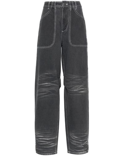 CANNARI CONCEPT Mid-rise Wide-leg Jeans - Gray