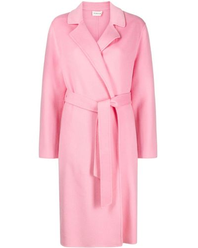 P.A.R.O.S.H. Wool-cashmere Blend Wrap Coat - Pink