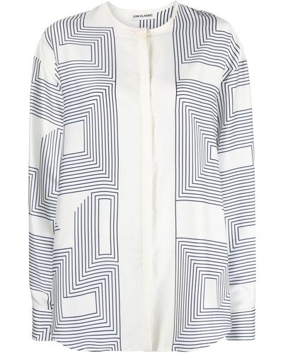 Low Classic Hidden Button Shirt - White