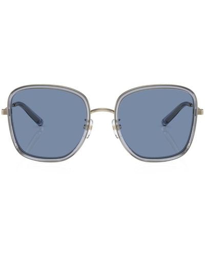 Tory Burch Oversize-frame Sunglasses - Blue