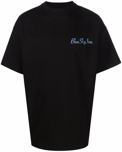BLUE SKY INN Camiseta con logo bordado - Negro