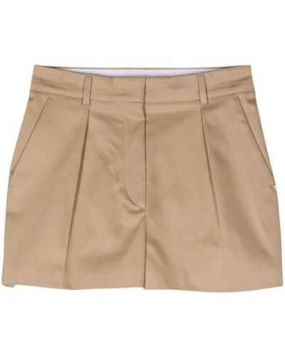 Sportmax Unicomm Twill Tailored Shorts - ナチュラル