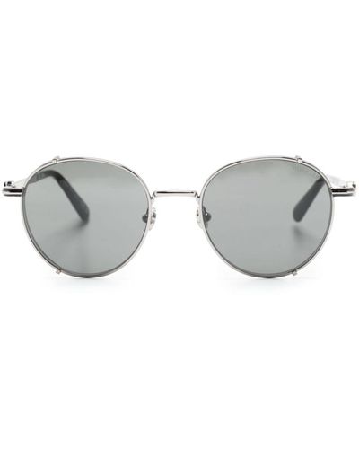 Moncler Owlet Round-frame Sunglasses - Grey