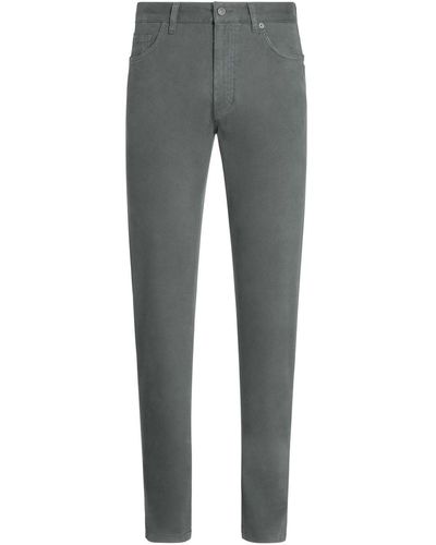 Zegna Straight-leg Five-pocket Jeans - Grey