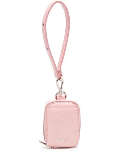 Juun.J Logo-plaque Leather Mini Bag - Pink