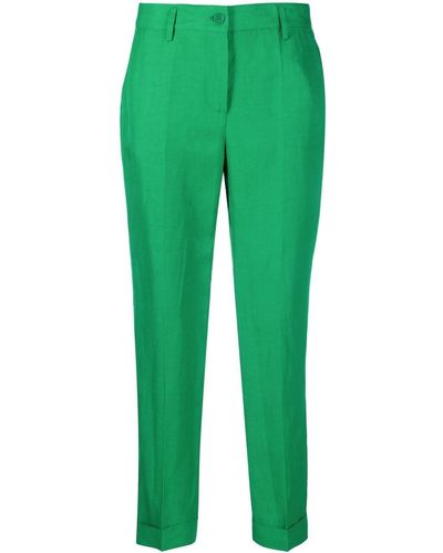 P.A.R.O.S.H. Pantalones capri con pinzas - Verde